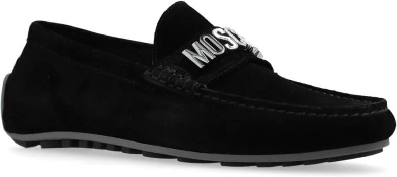 Moschino Suède Mocassins Black Heren