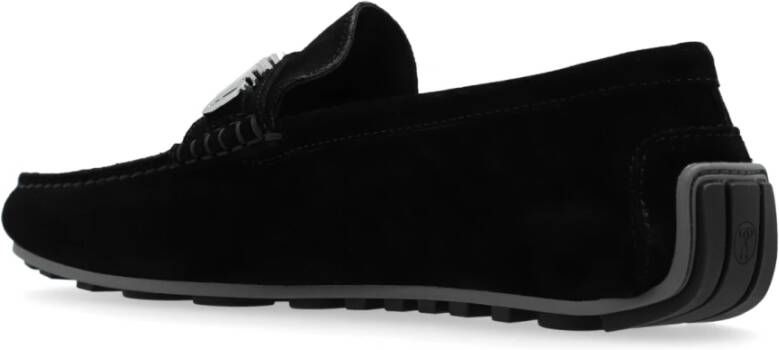 Moschino Suède Mocassins Black Heren