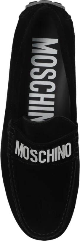 Moschino Suède Mocassins Black Heren