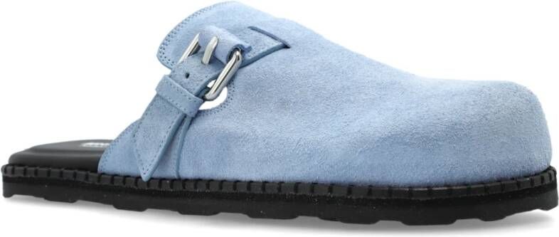 Moschino Suede slides Blue Dames