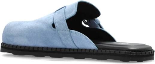 Moschino Suede slides Blue Dames