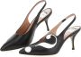 Moschino Symbool Slingback in Zwart Leer Black Dames - Thumbnail 5