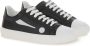 Moschino Symbool Sneakers Zwart Wit Contrast Black Dames - Thumbnail 2