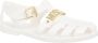 Moschino Verstelbare Jelly Sandalen Effen Patroon White Dames - Thumbnail 3