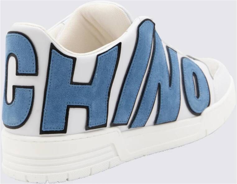 Moschino Witte Sneakers met Logo Print White Heren