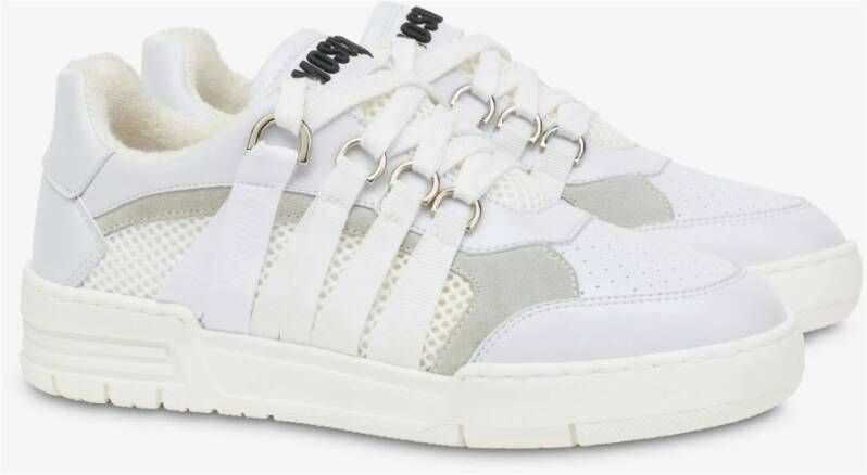 Moschino Witte Sneakers Regular Fit White Heren