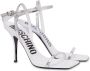 Moschino Zilver Metallic Stiletto Sandalen Gray Dames - Thumbnail 2