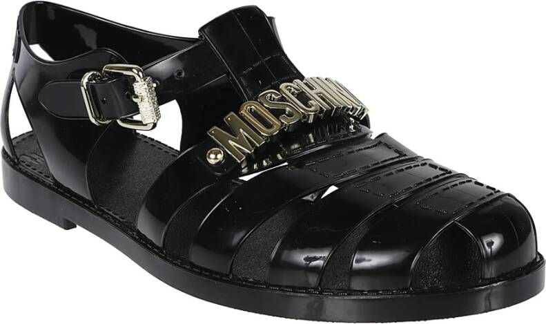 Moschino Zomer Jelly Sandalen Black Heren