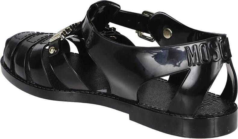 Moschino Zomer Jelly Sandalen Black Heren