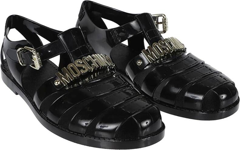 Moschino Zomer Jelly Sandalen Black Heren