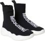 Moschino Zwarte Gebreide Sneakers Black Dames - Thumbnail 2