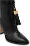 Moschino Zwarte Leren Kwastlaarzen Black Dames - Thumbnail 3