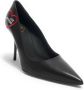 Love Moschino Elegante Decollete Schoenen voor Vrouwen Black Dames - Thumbnail 2