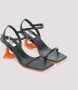 Moschino Zwarte Nappa Leren Sandalen Elegante Stijl Black Dames - Thumbnail 6