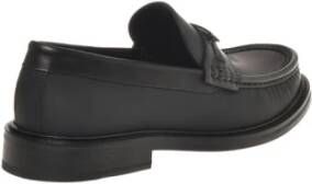 Moschino Zwarte platte schoenen Black Heren