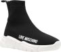 Love Moschino Zwarte sportieve sneakers met rubberen zool Black Dames - Thumbnail 17