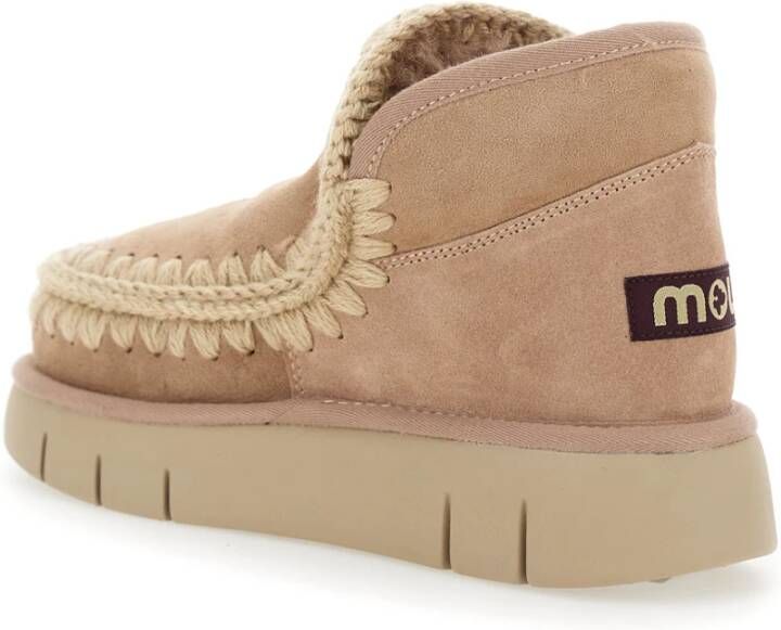 Mou Beige Eskimo Sneaker Bounce Laarzen Beige Dames