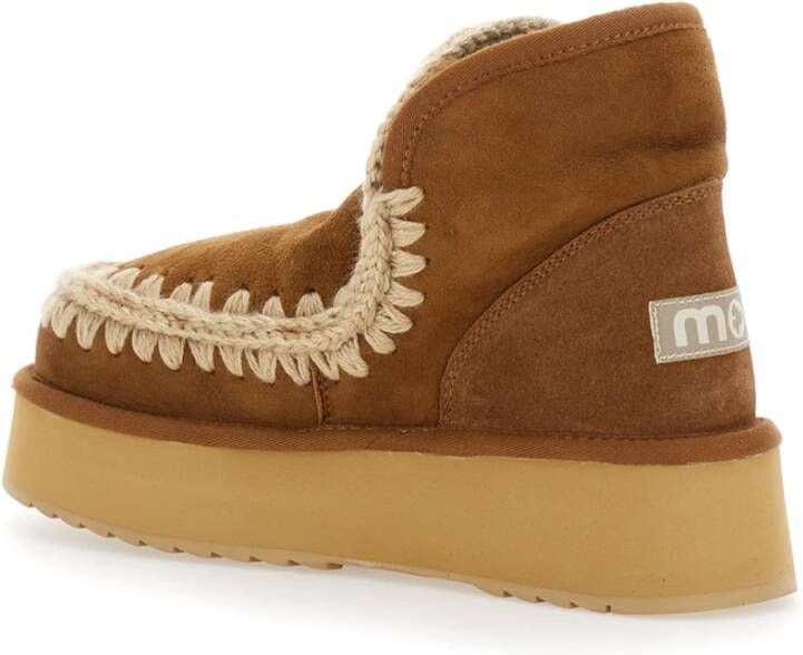 Mou Beige Platform Eskimoi Laarzen Beige Dames