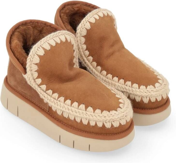 Mou Bounce Sneaker in Cognac Brown Dames