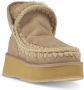 MOU Vachtlaarzen Dames Mini Eskimo Platform Boot Maat: 38 Materiaal: Suède Kleur: Beige - Thumbnail 7