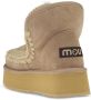 MOU Vachtlaarzen Dames Mini Eskimo Platform Boot Maat: 38 Materiaal: Suède Kleur: Beige - Thumbnail 8