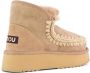 MOU Vachtlaarzen Dames Mini Eskimo Platform Boot Maat: 40 Materiaal: Suède Kleur: Beige - Thumbnail 8