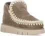 Mou Bruine Shearling Winterlaarzen Ronde Neus Brown Dames - Thumbnail 3