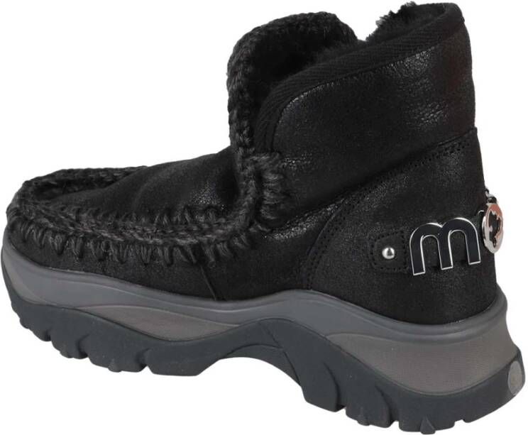 Mou Chunky Eskimo Sneaker Big Logo Black Dames