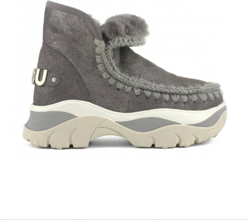 Mou Chunky Eskimo sneaker in schapenvacht Gray Dames