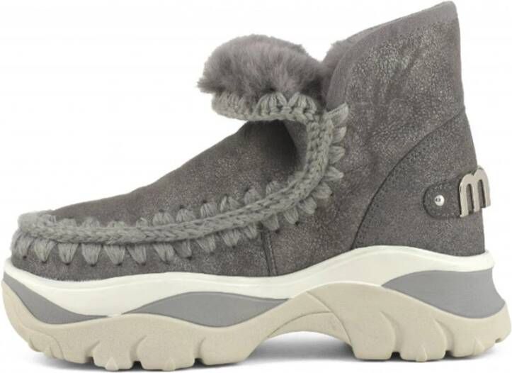 Mou Chunky Eskimo sneaker in schapenvacht Gray Dames