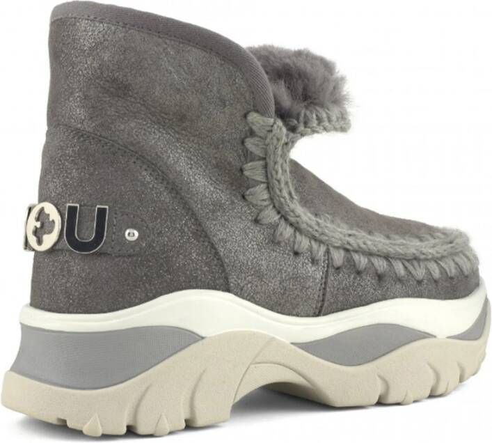 Mou Chunky Eskimo sneaker in schapenvacht Gray Dames