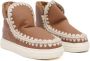 Mou Cognac Leren Sneakers Brown Dames - Thumbnail 2