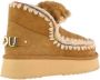 MOU Vachtlaarzen Dames Eskimo 18 Platform Rhinestones Maat: 35 Materiaal: Suède Kleur: Cognac - Thumbnail 7