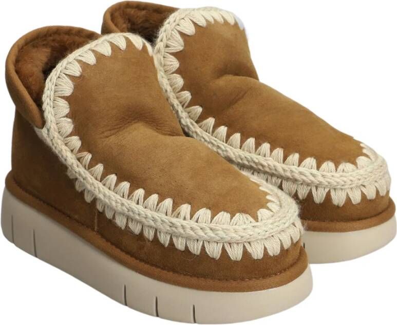 Mou Eskimo Bounce Sneakers Cognac Brown Dames