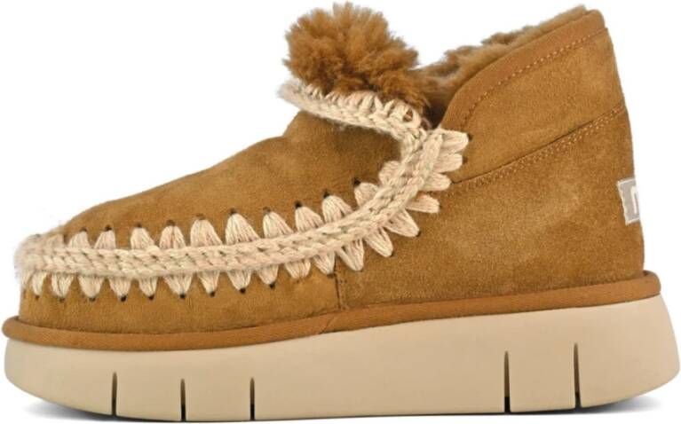 Mou Eskimo Bounce Sneakers Cognac Brown Dames