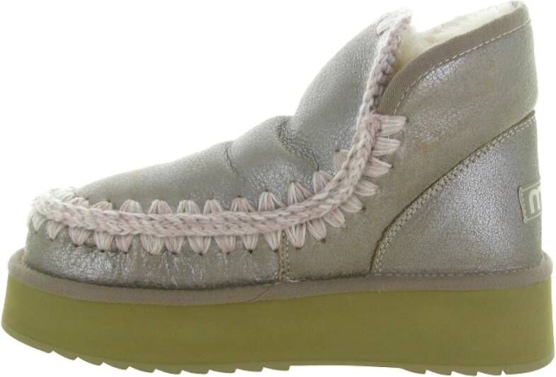 Mou Eskimo Platform Boot Bounce Sneaker Gray Dames