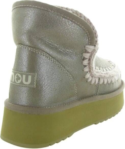 Mou Eskimo Platform Boot Bounce Sneaker Gray Dames