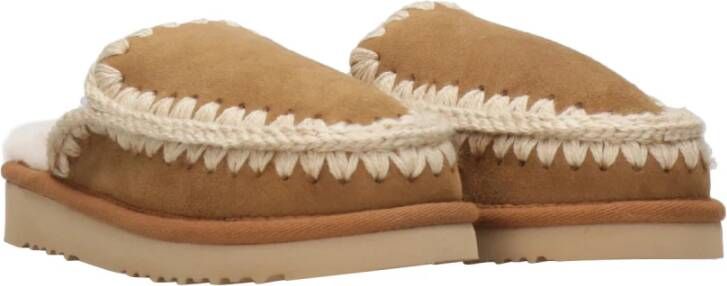 Mou Eskimo Slipper met EVA-zool Brown Dames