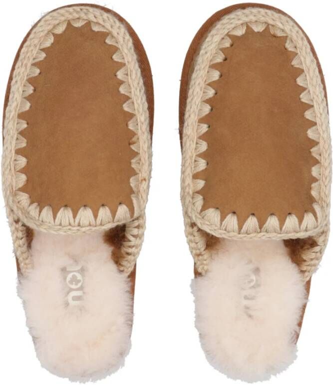 Mou Eskimo Slipper met EVA-zool Brown Dames