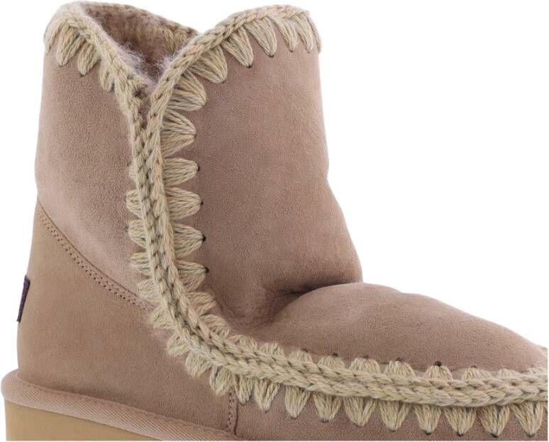 Mou Eskimo Suede Laarzen Camel Beige Dames