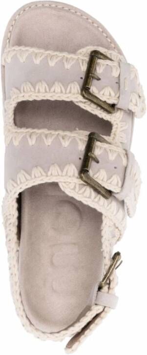 Mou Flat Sandals Beige Dames