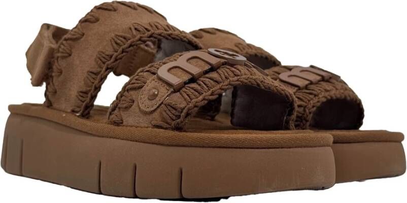 Mou Flat Sandals Brown Dames