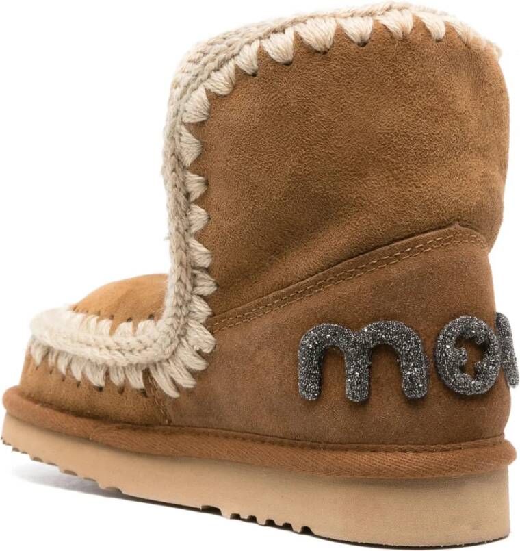 Mou Glitter Eskimo Cognac Stijl Laarzen Brown Dames