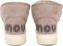 Mou Glitter logo camel sneakers Beige Dames - Thumbnail 3