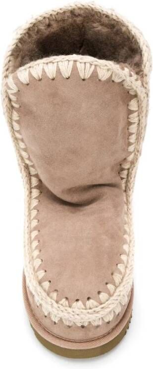 Mou Elegante Beige Enkellaarzen Beige Dames