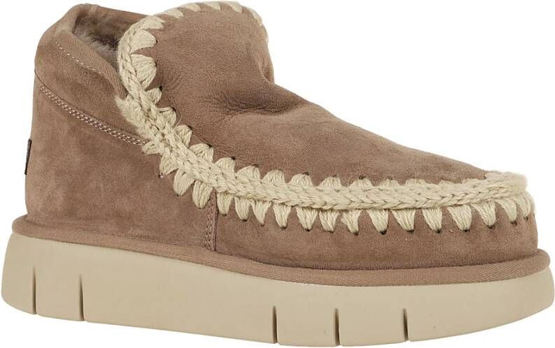 Mou Grijze Eskimo Bounce Sneaker Beige Dames