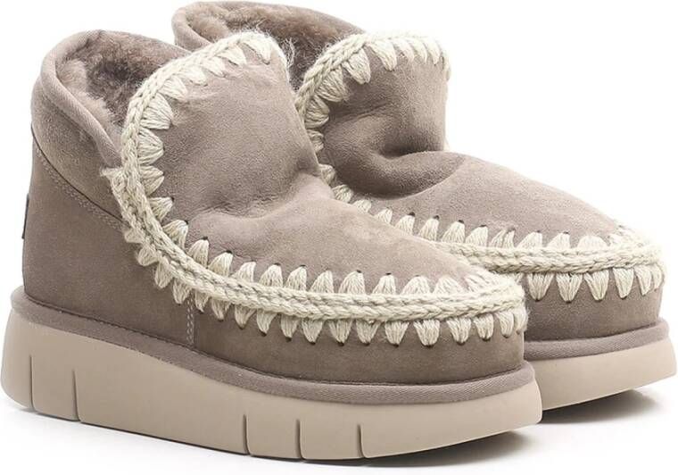 Mou Grijze Eskimo Bounce Sneaker Laarzen Gray Dames