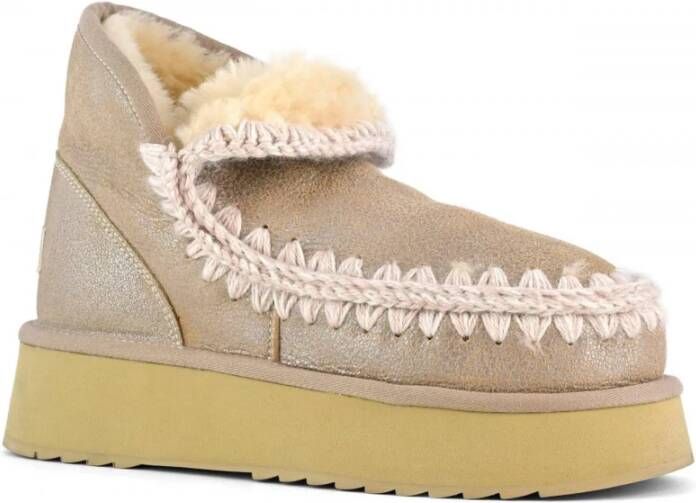 Mou Grijze Mini Eskimo Platform Laarzen Gray Dames