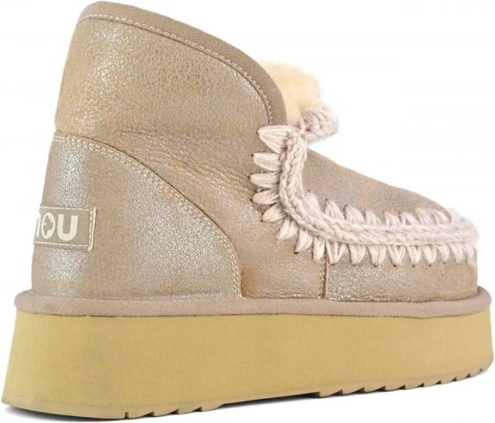 Mou Grijze Mini Eskimo Platform Laarzen Gray Dames