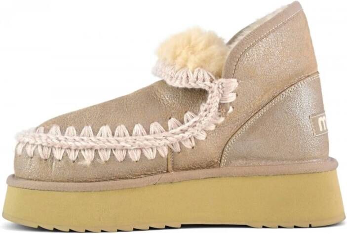 Mou Grijze Mini Eskimo Platform Laarzen Gray Dames